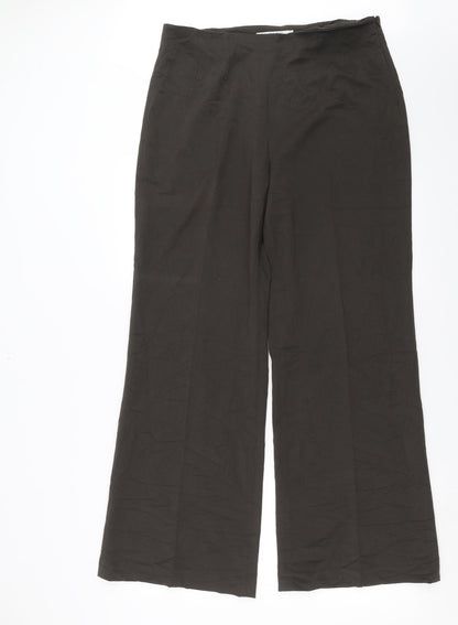 Womens UK Size 16 Emreco Regular Fit  Brown Trousers