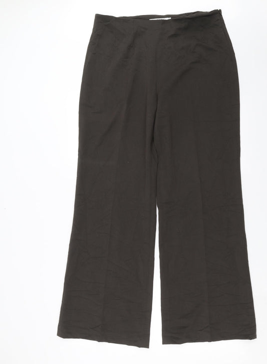 Womens UK Size 16 Emreco Regular Fit  Brown Trousers
