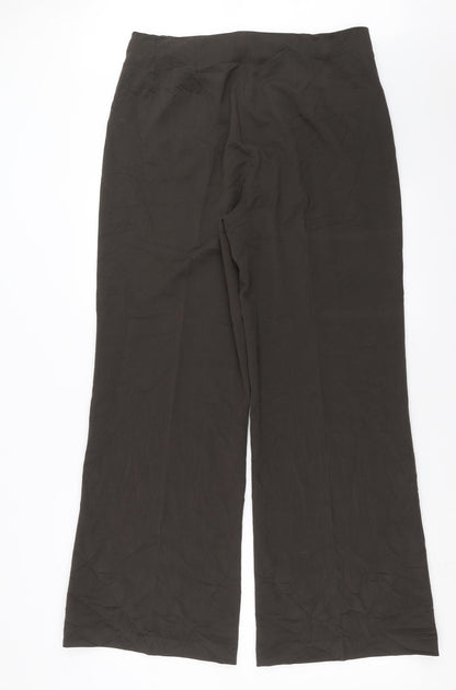 Womens UK Size 16 Emreco Regular Fit  Brown Trousers