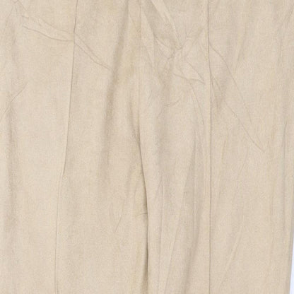 Missguided Womens Beige   Trousers  Size 14 L27 in