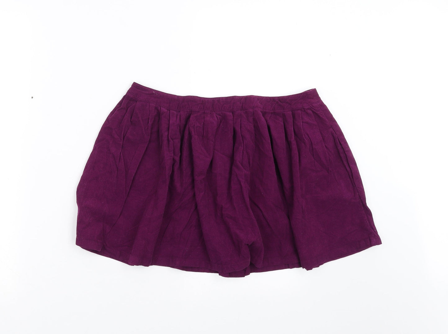 Womens UK Size 10 Topshop A-Line Corduroy Skirt