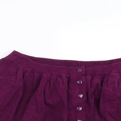 Womens UK Size 10 Topshop A-Line Corduroy Skirt