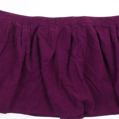 Womens UK Size 10 Topshop A-Line Corduroy Skirt