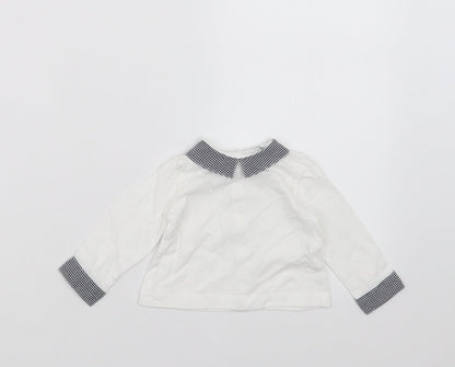 Prenatal Girls White   Basic T-Shirt Size 0-3 Months