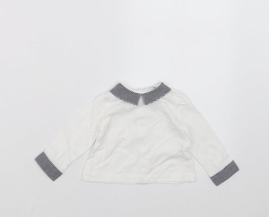 Prenatal Girls White   Basic T-Shirt Size 0-3 Months