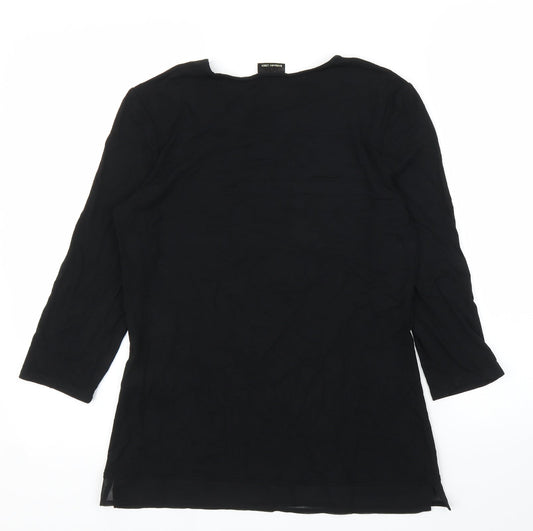 Barbara Lebek Womens Black   Basic T-Shirt Size 10