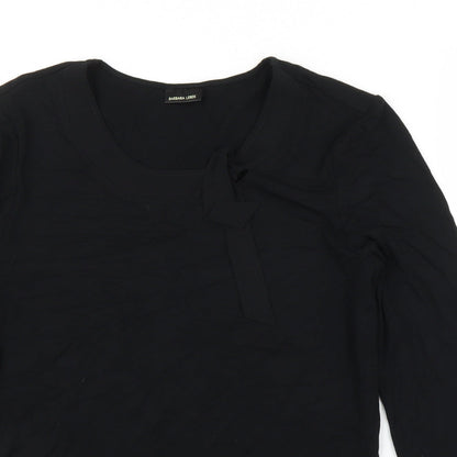 Barbara Lebek Womens Black   Basic T-Shirt Size 10