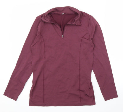 Womens UK Size M Preworn Purple Pullover Jumper