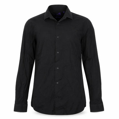 NEXT Mens Black    Button-Up Size 15.5