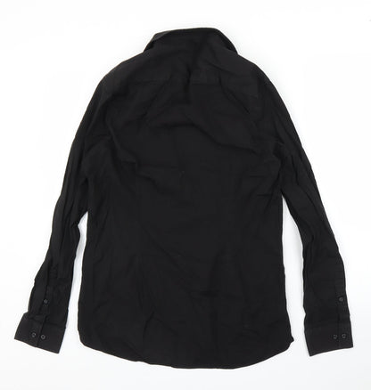 NEXT Mens Black    Button-Up Size 15.5