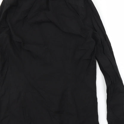 NEXT Mens Black    Button-Up Size 15.5