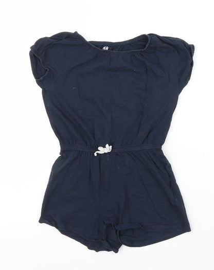 H&M Girls Blue   Romper One-Piece Size 7 Years