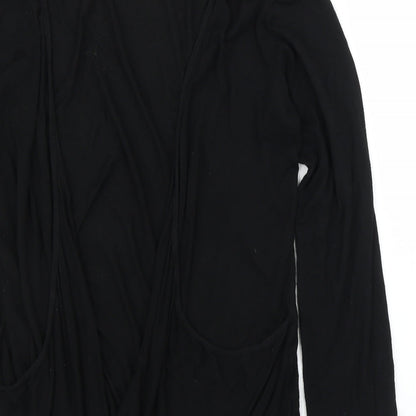Mega Design Womens Black   Cardigan Jumper Size M