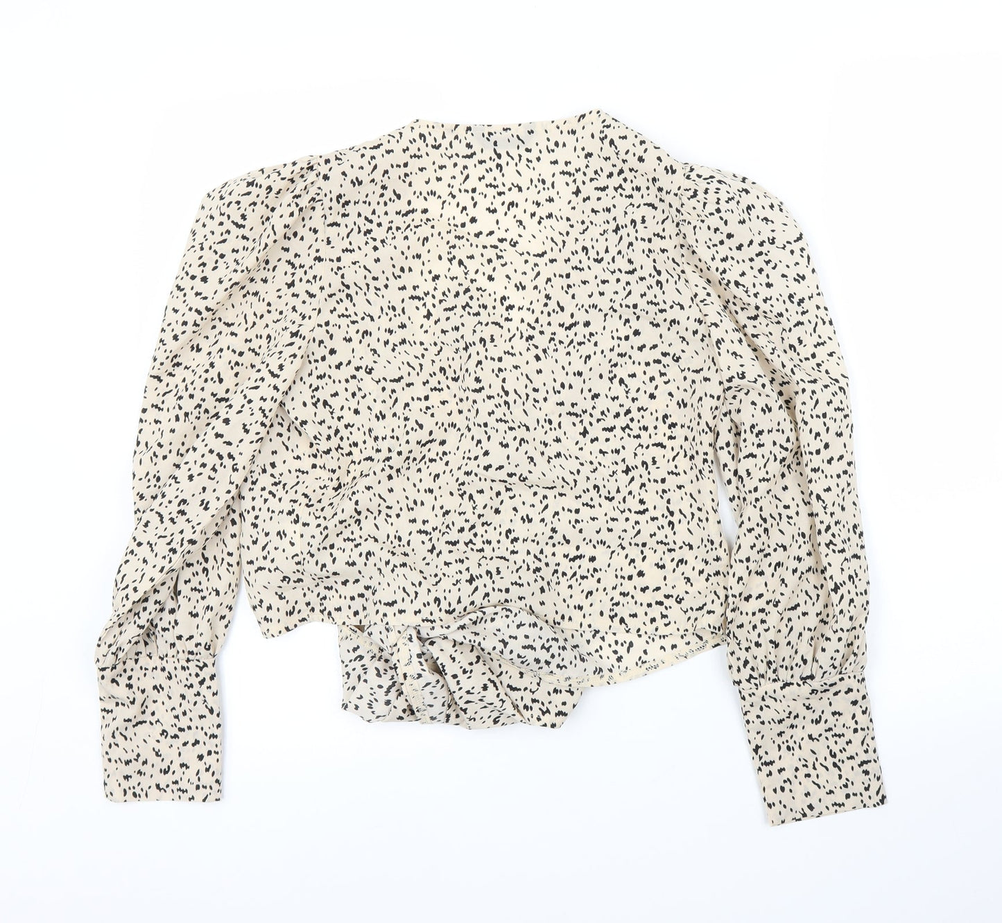 SheIn Womens Beige Animal Print  Basic Blouse Size XS