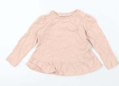 TU Girls Pink   Basic T-Shirt Size 6-9 Months