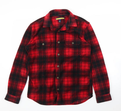 Mens UK Size S Prince and Fox Red  Button-Up Long Sleeve Casual Shirt