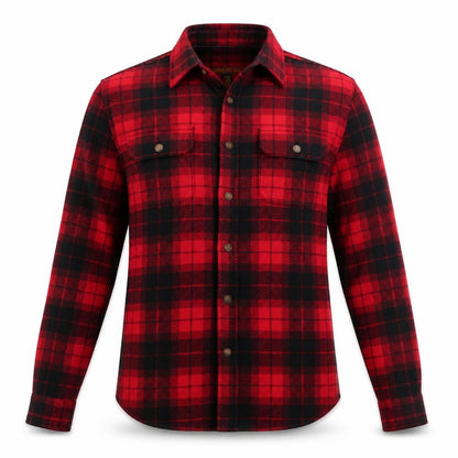 Mens UK Size S Prince and Fox Red  Button-Up Long Sleeve Casual Shirt