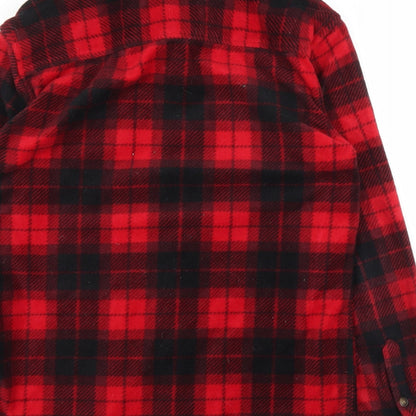 Mens UK Size S Prince and Fox Red  Button-Up Long Sleeve Casual Shirt