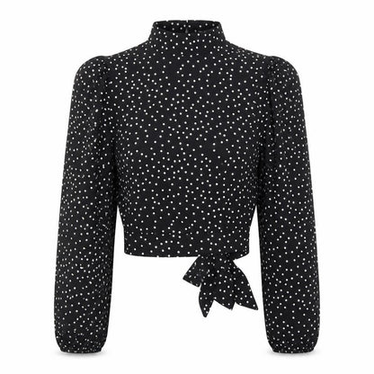 Womens UK Size S SheIn Black Basic Blouse