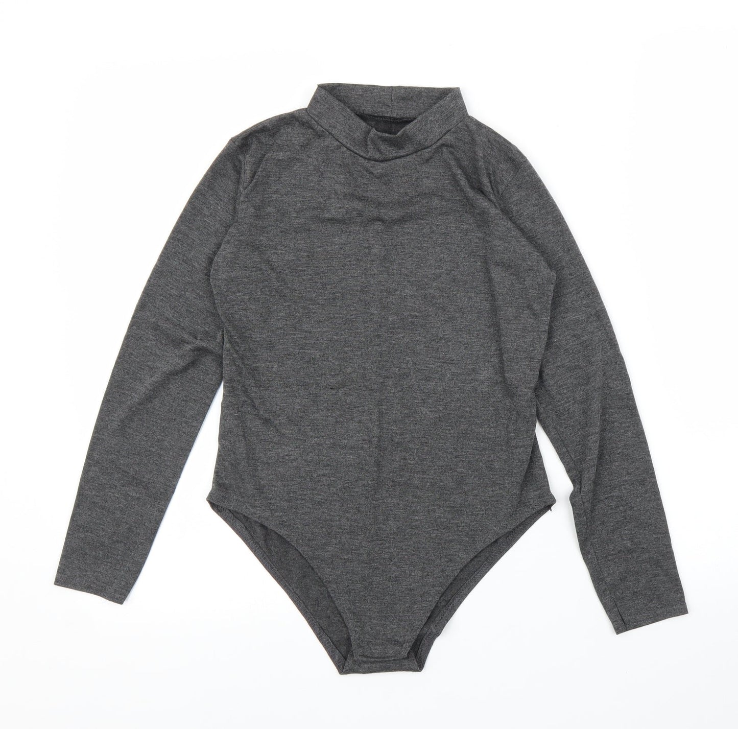 Womens UK Size M Preworn One-Piece Grey Leotard
