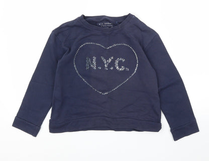 NEXT Girls Blue   Pullover Jumper Size 7 Years