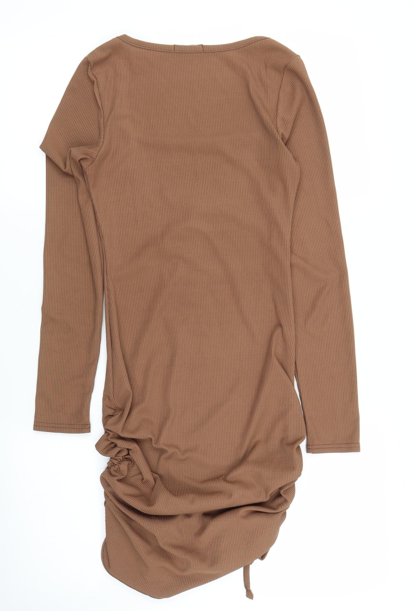 Boohoo Womens Brown   Bodycon  Size 6