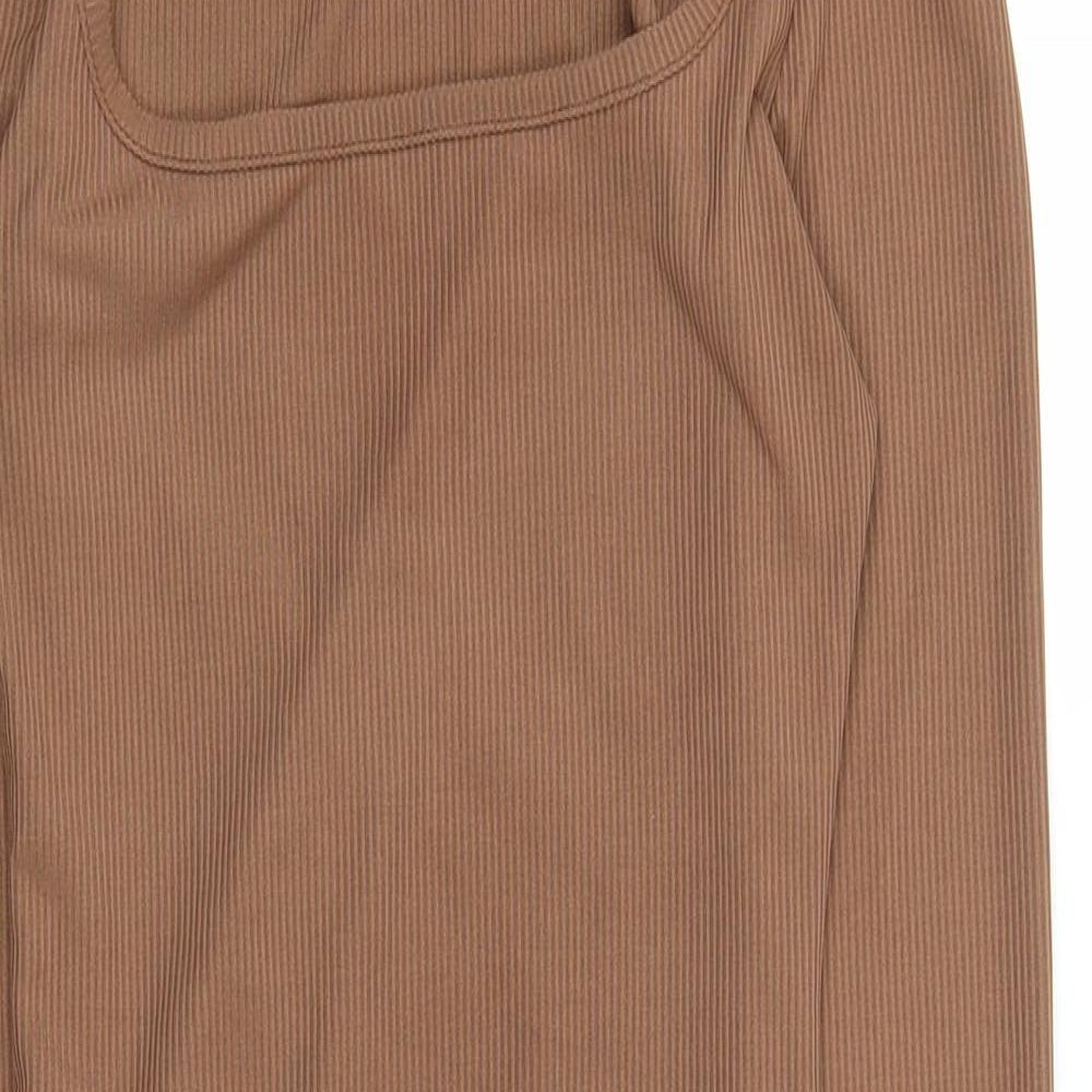 Boohoo Womens Brown   Bodycon  Size 6