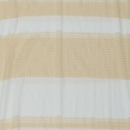 ellie white Womens Beige Striped  A-Line  Size M