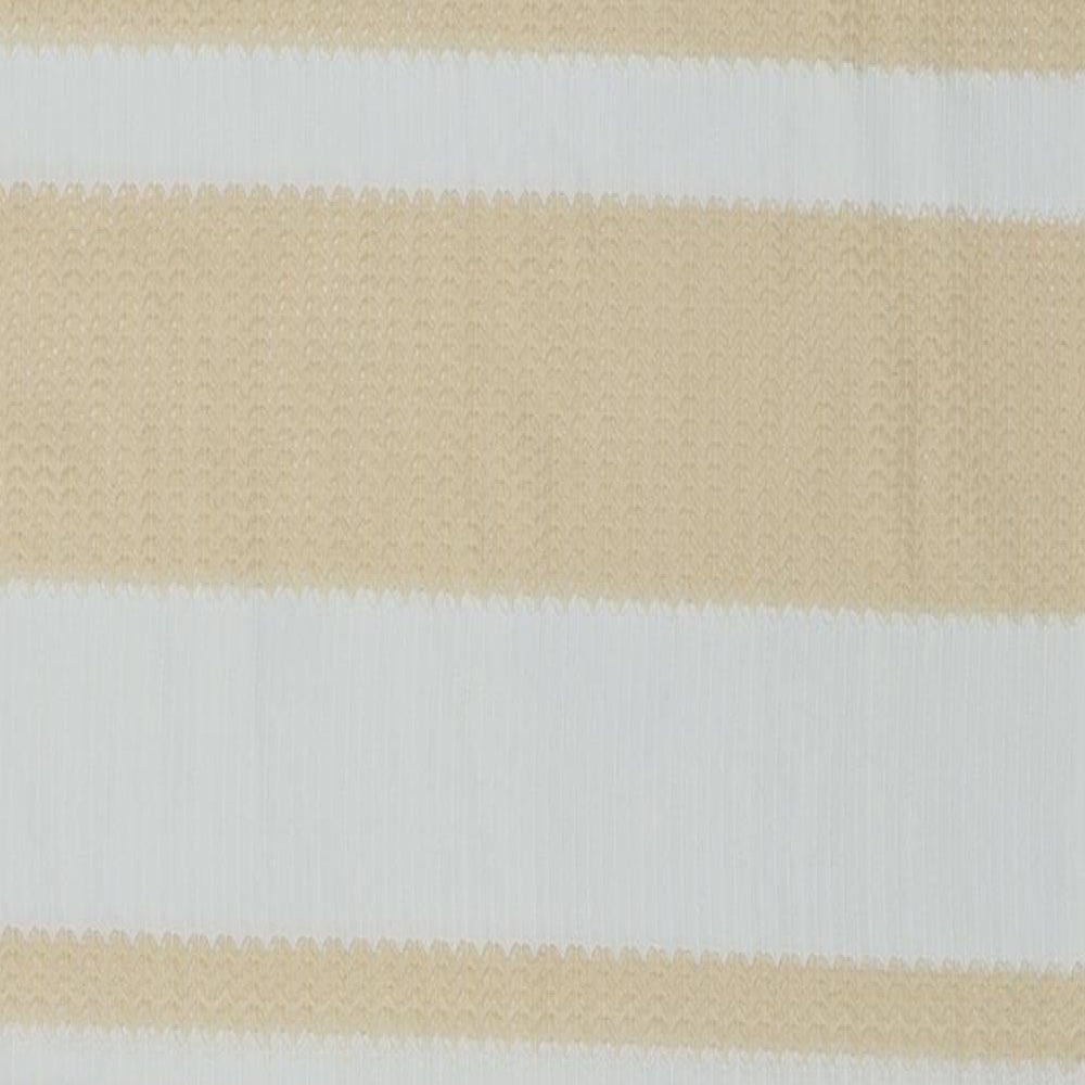ellie white Womens Beige Striped  A-Line  Size M