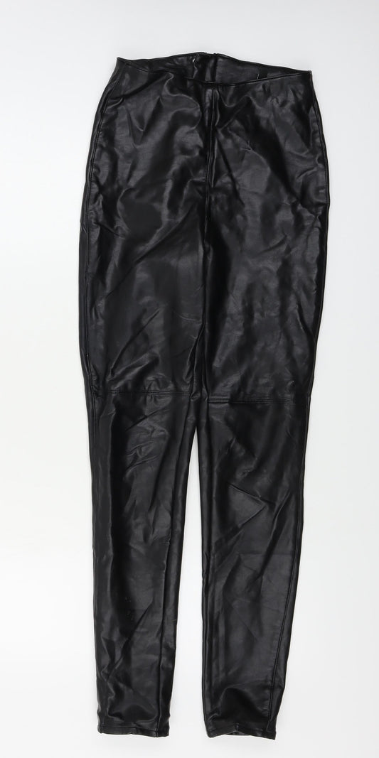 Womens UK Size 6 H&M Regular Fit  Black Trousers