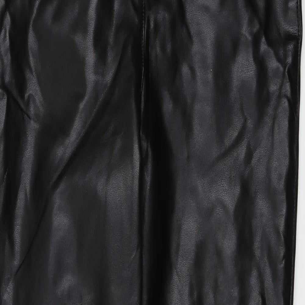 Womens UK Size 6 H&M Regular Fit  Black Trousers