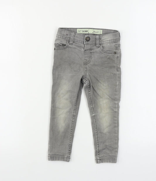 denim co Girls Grey   Skinny Jeans Size 2 Years