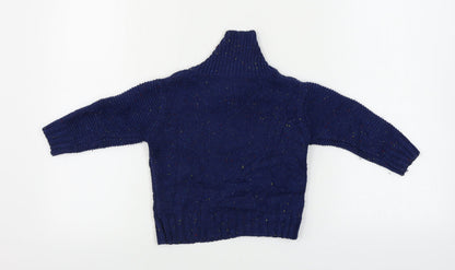 Rebel Boys Blue   Pullover Jumper Size 12-18 Months