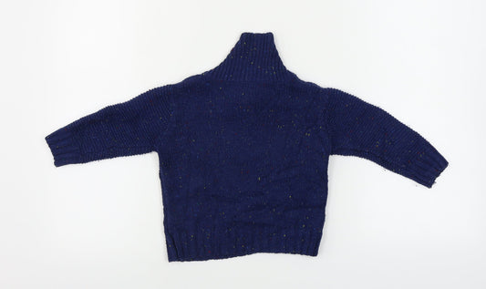 Rebel Boys Blue   Pullover Jumper Size 12-18 Months