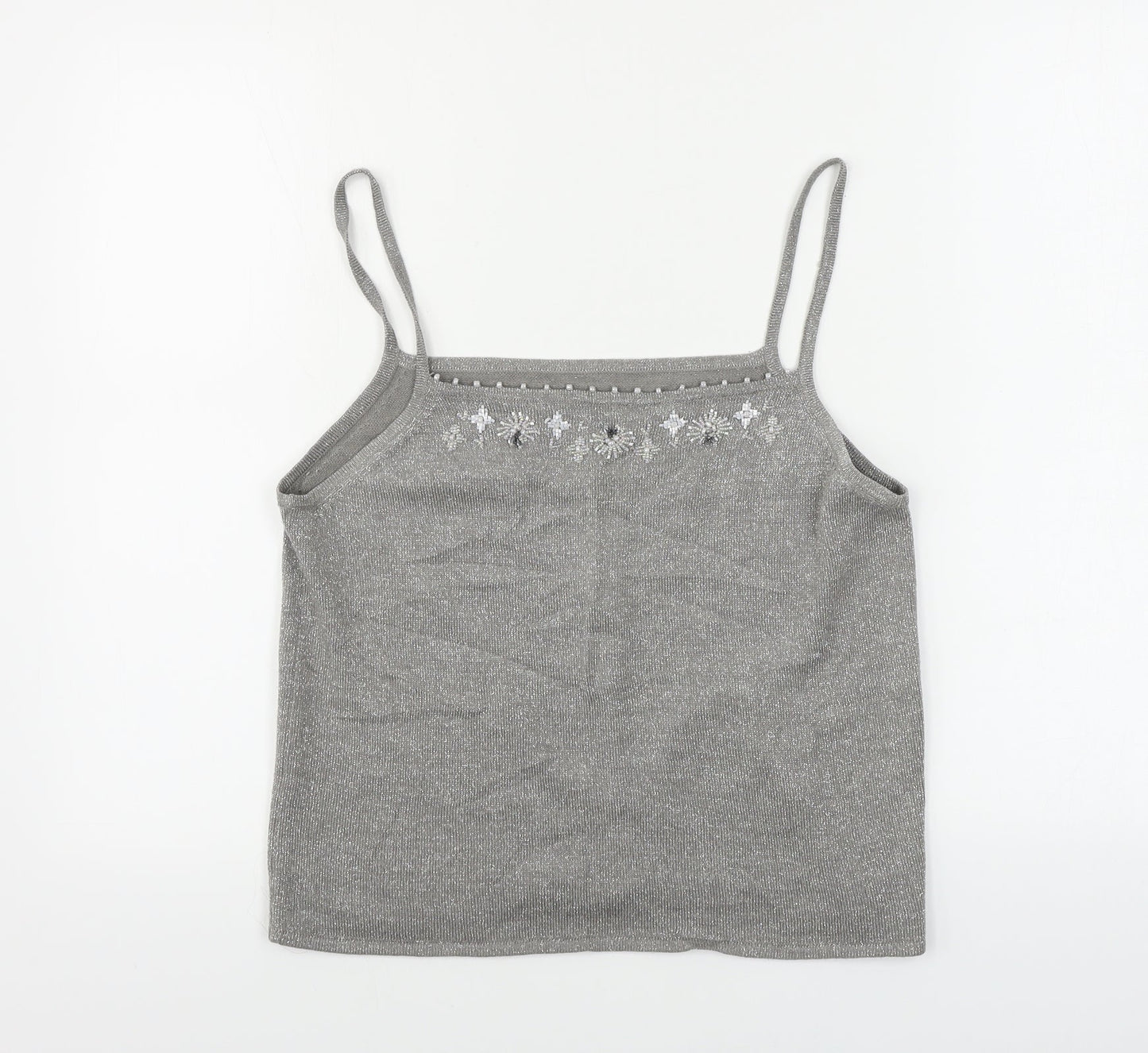Womens UK Size 16 Marks and Spencer Grey Basic T-Shirt