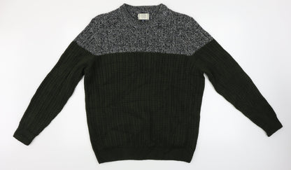 George  Mens Green   Pullover Jumper Size L