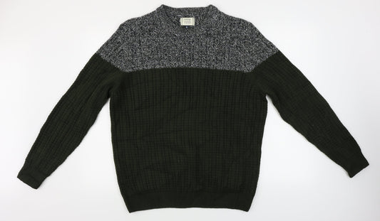 George  Mens Green   Pullover Jumper Size L