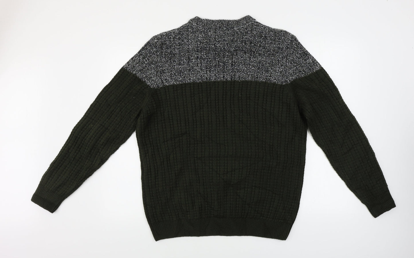 George  Mens Green   Pullover Jumper Size L