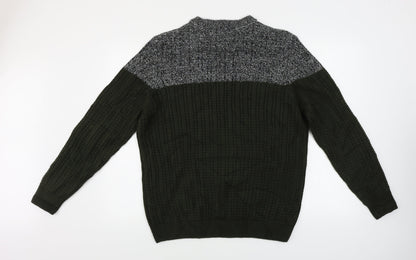 George  Mens Green   Pullover Jumper Size L