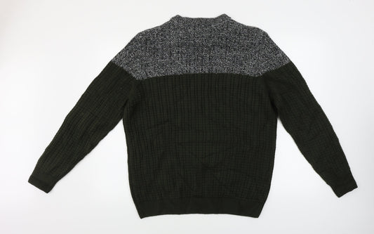 George  Mens Green   Pullover Jumper Size L