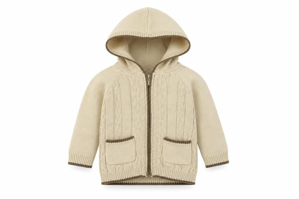 Preworn  Boys Beige   Jacket  Size 6-9 Months