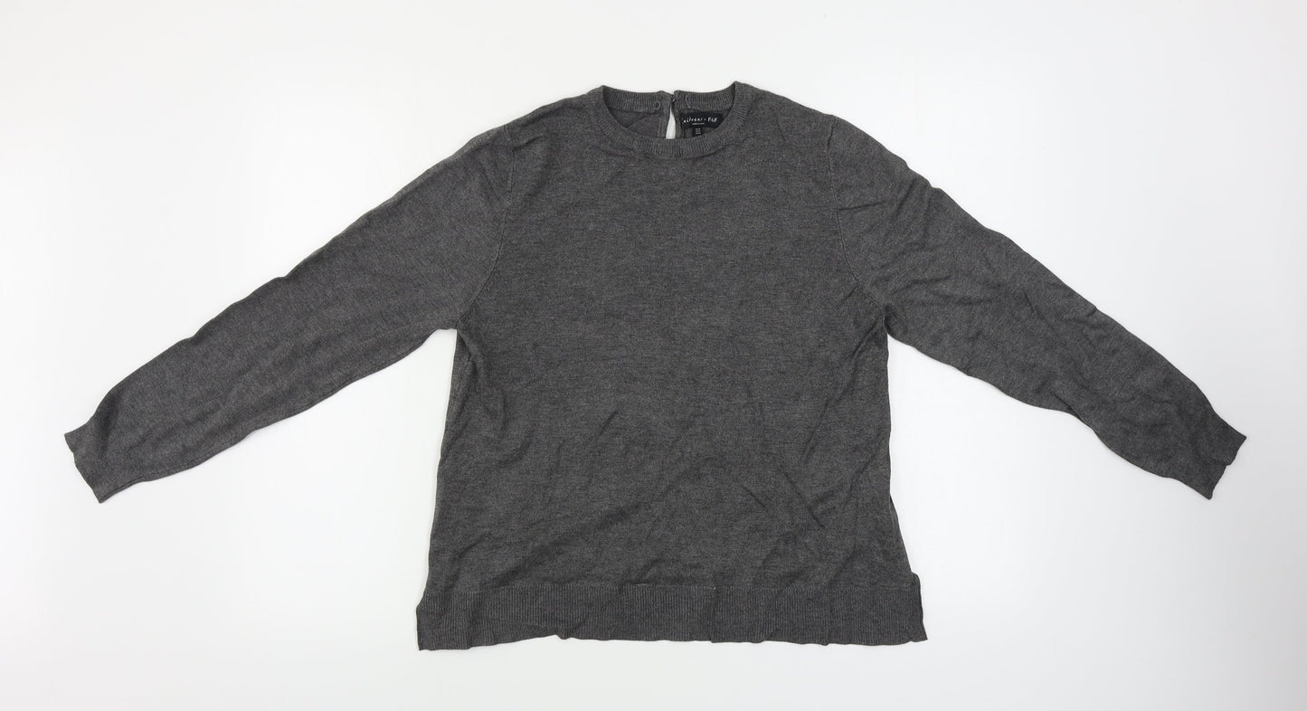 Womens UK Size 14 F&F Grey Pullover Jumper