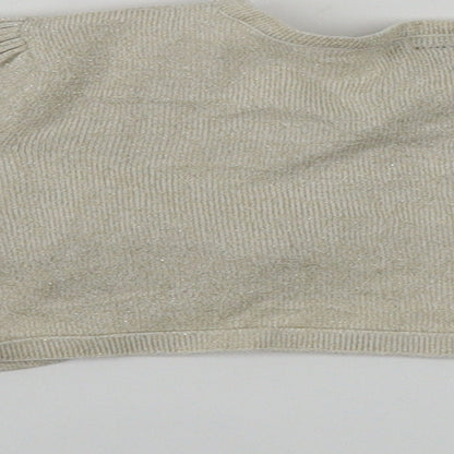 Marks and Spencer  Girls Beige   Wrap Jumper Size 4-5 Years