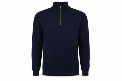 Mens UK Size S Avenue Blue Henley Jumper