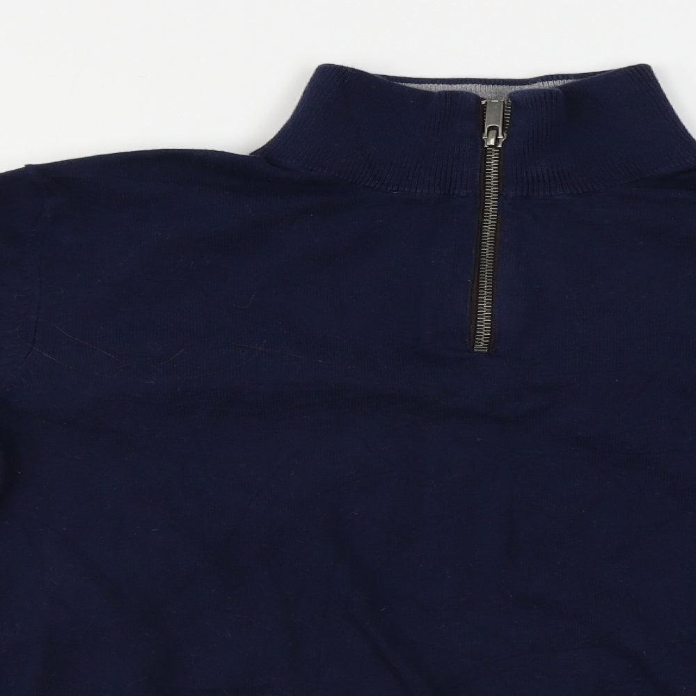 Avenue  Mens Blue   Henley Jumper Size S