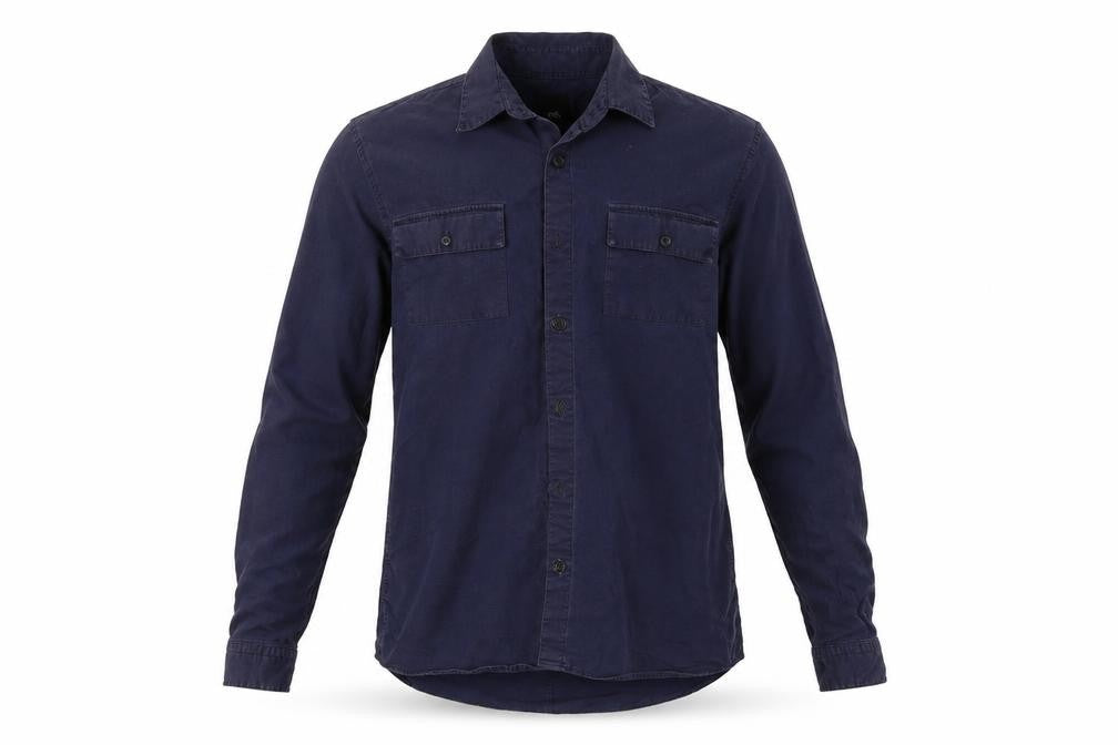 Mens UK Size S Burton Blue  Button-Up Long Sleeve Casual Shirt