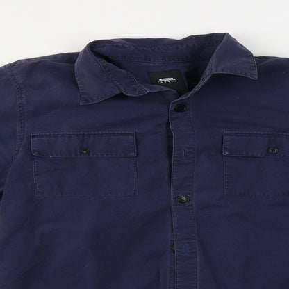 Mens UK Size S Burton Blue  Button-Up Long Sleeve Casual Shirt
