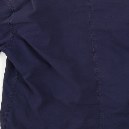 Mens UK Size S Burton Blue  Button-Up Long Sleeve Casual Shirt
