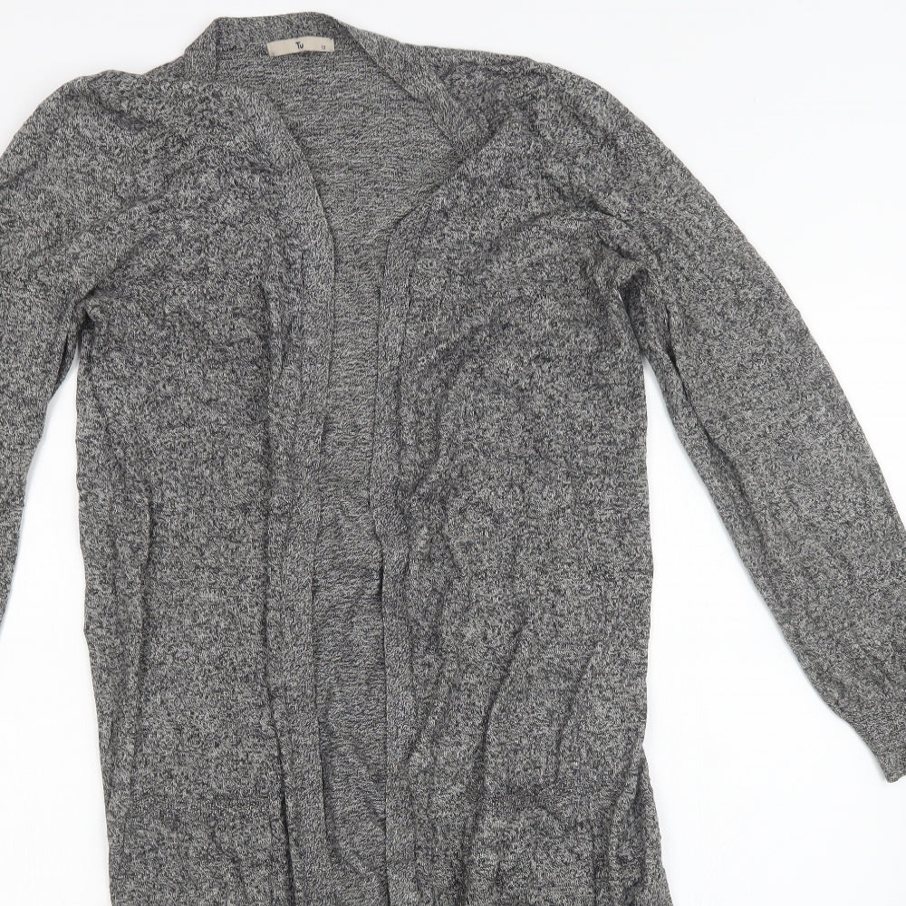 Womens UK Size 12 Sainsburys Grey Cardigan Jumper