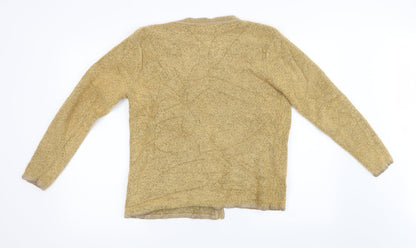 Womens UK Size L Donna Lewis Brown Cardigan Jumper